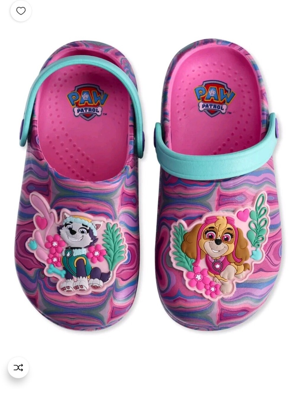 Paw Patrol 🐾 Toddler Girls Paw Patrol License Clogs 👟